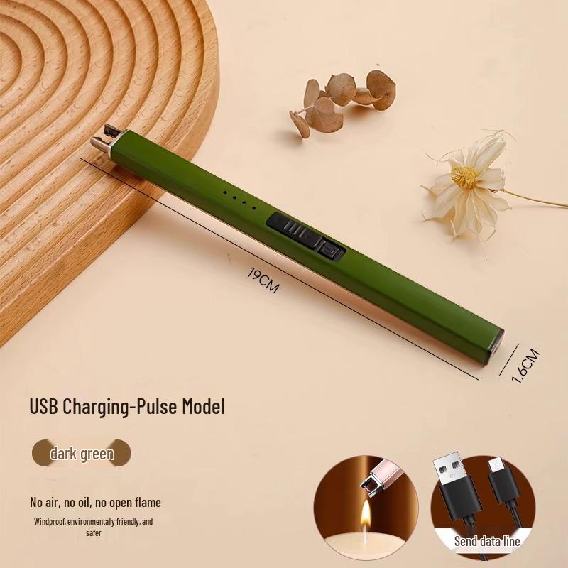 Aroma Candle Lighter: Rechargeable Electric Long-Handle Igniter for Incense & Fireworks.