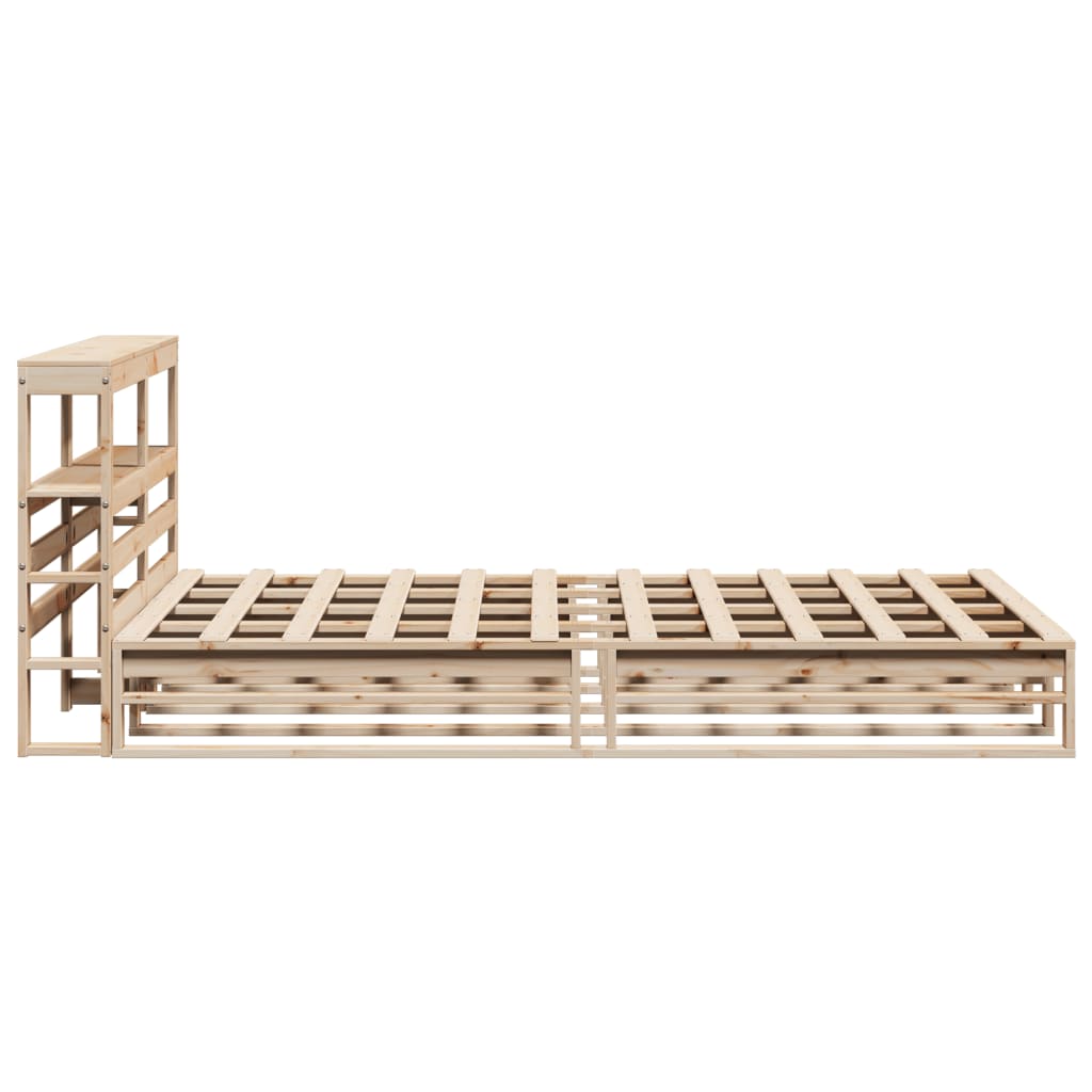 Solid Wood Bed without Mattress 140x200 cm Pine Wood