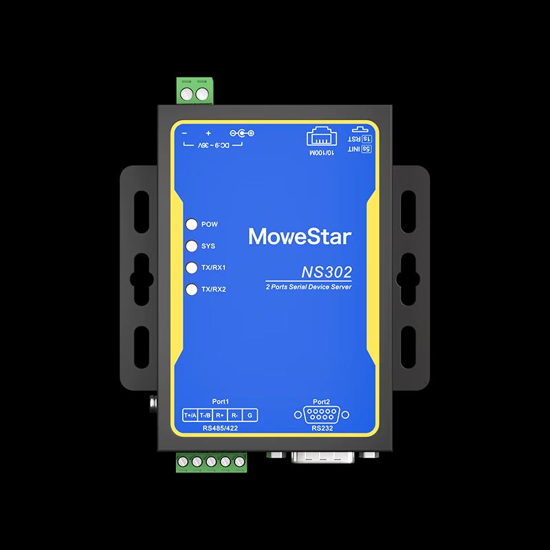 MoweStar NS302 Dual Serial Port To Ethernet Server