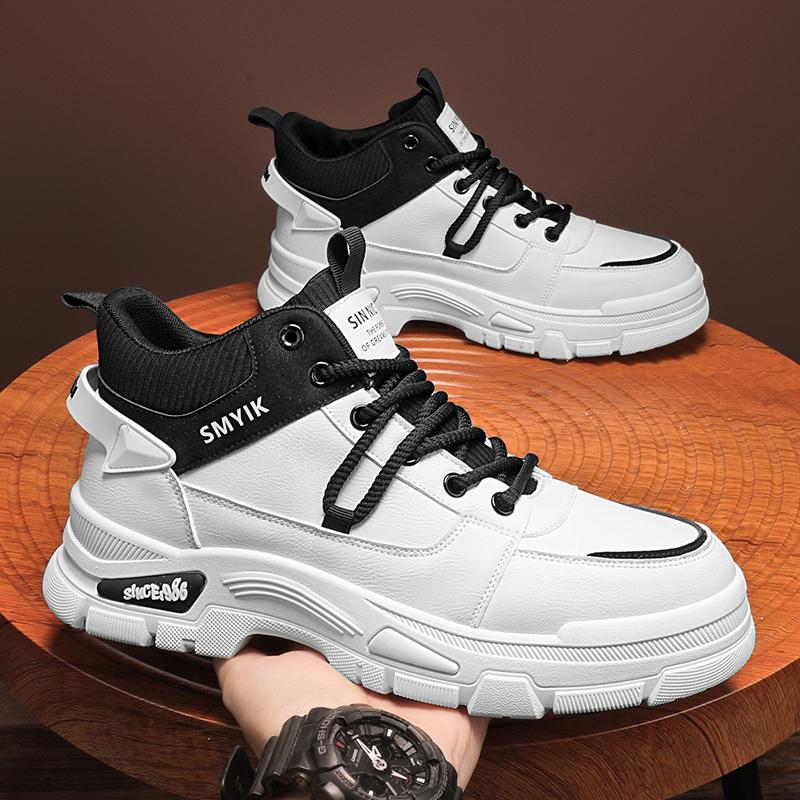 Men's boots autumn and winter low-cut casual boots fashion outdoor walking shoes youth non-slip soft-sole comfort tooling boots