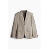 H M sliM Fit Jacket Dark Beige