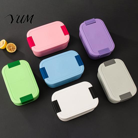 Microwave Safe Meal Prep Containers Double Layer Lunch Box with Sauce Container And Tableware, Leak Proof Stackable Food Easy Clean Dishwasher Storage