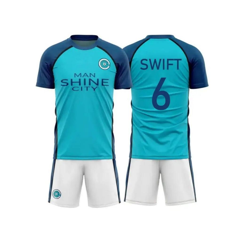 Summer New Maillot Blue Lock T-shirt Short Set Anime Shine City Soccer Jersey Set