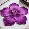 Floraler Plüschteppich Matte 3D Blume Optische Illusion Fußmatte Rutschfest Wasserabsorbierend Badematte für Badezimmer Schlafzimmer Wohnzimmer