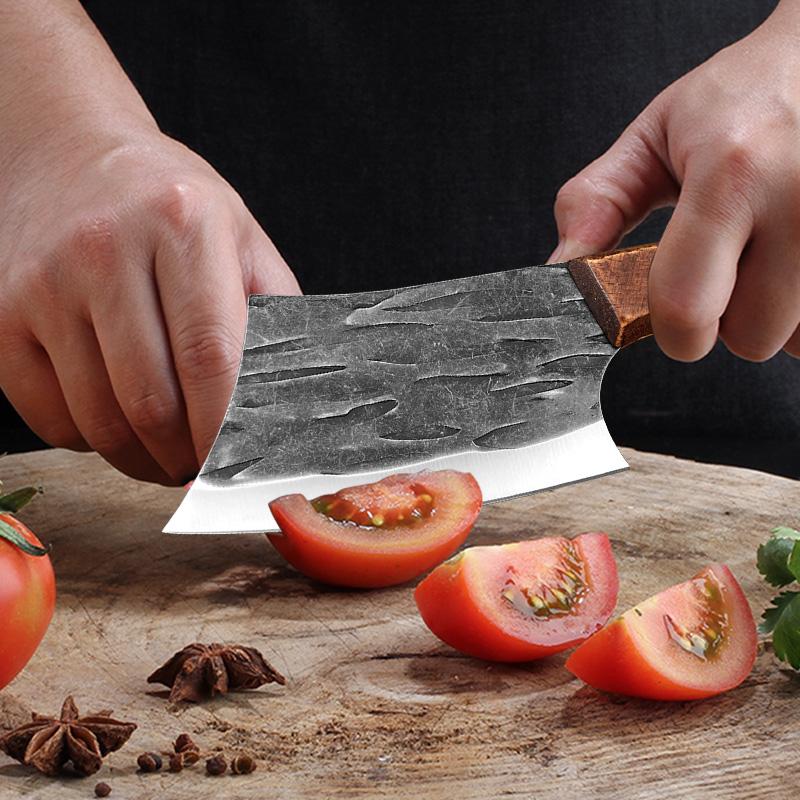Cuchillo de cocina profesional, cuchillo de cocina para cortar pescado, mango de madera de acero inoxidable, cuchillo de carnicero sin hueso, cocina de chef