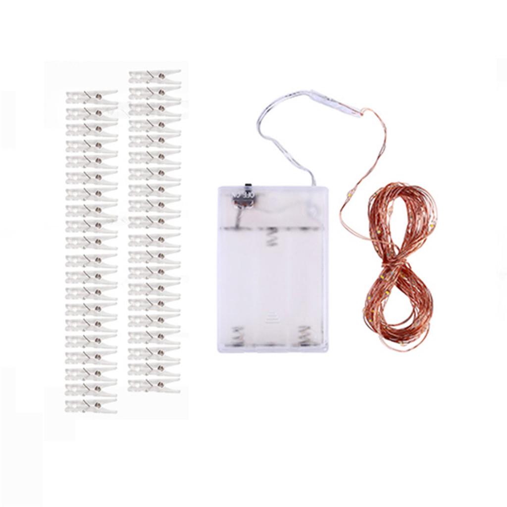 Zdjęcie Klip LED String Z Klipami Do Wiszącego Obrazu Wedding Party Decor 2/5 / 10M