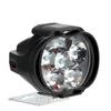 2Pc 6 LED Motorcycle Headlight Waterproof Super Bright Headlight Motorcycle Spotlights Auxiliary Scooters Work Light Accessories