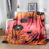 1pc. Halloween Spider Web Pattern Blanket - Perfect for Home Decor, Office Use, Outdoor Activities, Gift Idea,