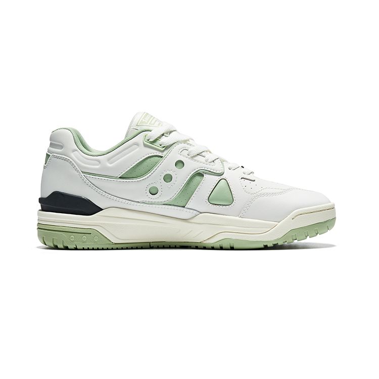SAUCONY Cross 90 Retro Cushioning Non-Slip Warm Sneakers Unisex Sneakers White Green S79035-31