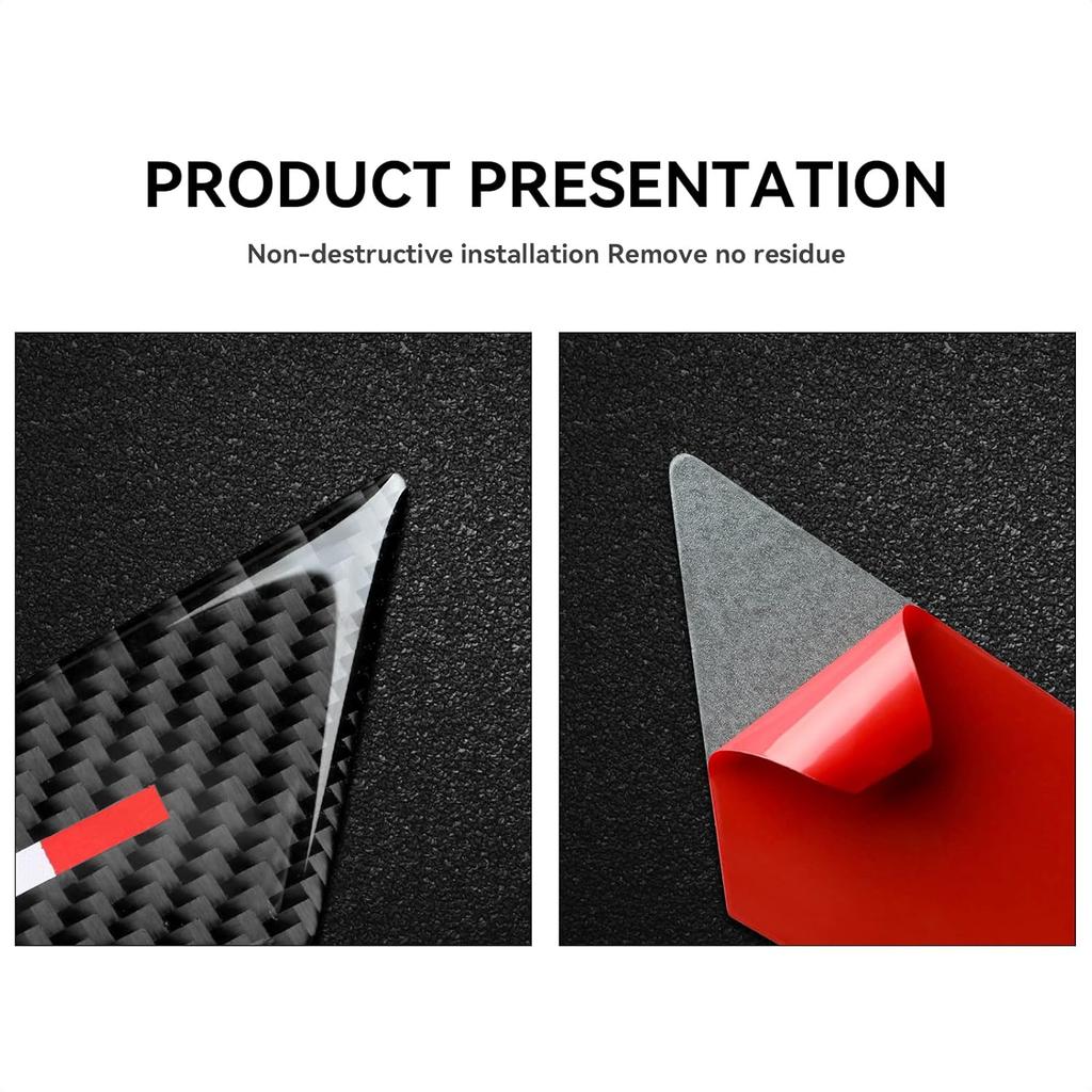 4PCS Car Inner Door Bowl Cover Trim Carbon Fiber Sticker Decal fits for Alfa Romeo Giulia Stelvio Tonale 2016 2017 2018      2024 2025 2026 Interior