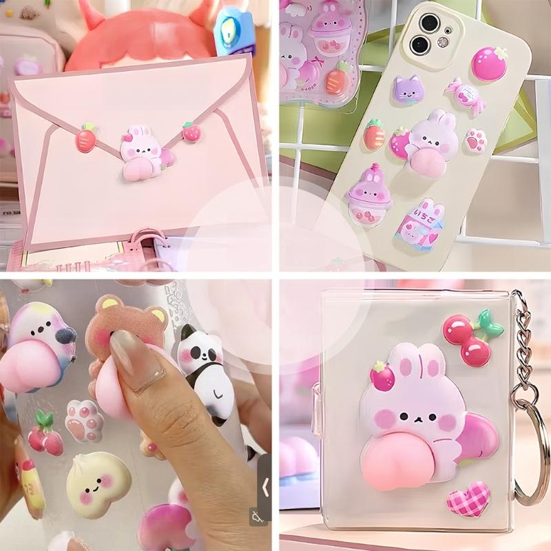 Funny Butt Peach Shaped Stress Ball for Adults Students Office Desk Relaxation Pranks TPR Portable Pink Toy