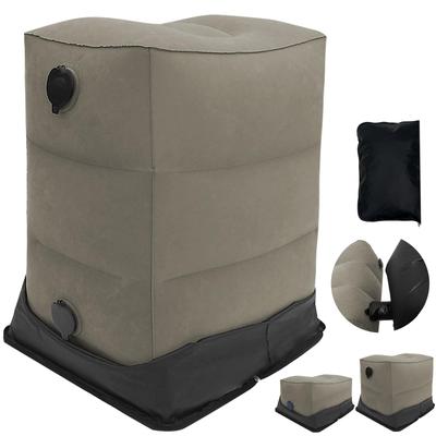 Saeda Foot Rest for Air Foot Height Air Foot No Pump Easy To Air Foot Air Foot Rest for Travel Comfort Foot Long Distance Economy Class Storage Bag