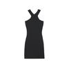 Fashion Style Summer Women's Clothing Black Sexy Backless Lace up Stretch Temperament Sheath Halter Dress