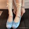 Boots Are Still Cotton, Thin Lolita Lace Stacked Socks, Side Love Bow, Ballet Style Carved Air Tube