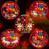 2026 Year of the Horse Zodiac Static Cling Window Stickers - Fu Character New Year Decoration