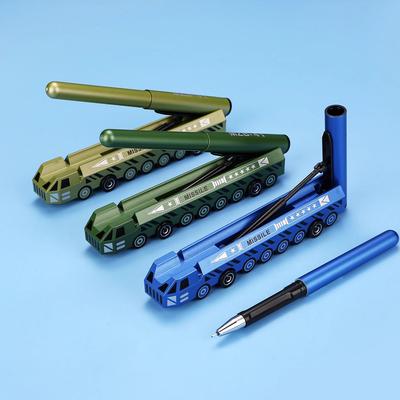 Lustiger Raketen-Design Kugelschreiber Schwarze Tinte Kreative Form Stifte Schulbüro Schreibwaren Geschenk Schreibwaren Geschenk