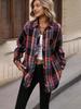 Women's 2025 Autumn Retro Plaid Long Sleeve Shirt – Versatile, Elegant Hong Kong Style Outerwear