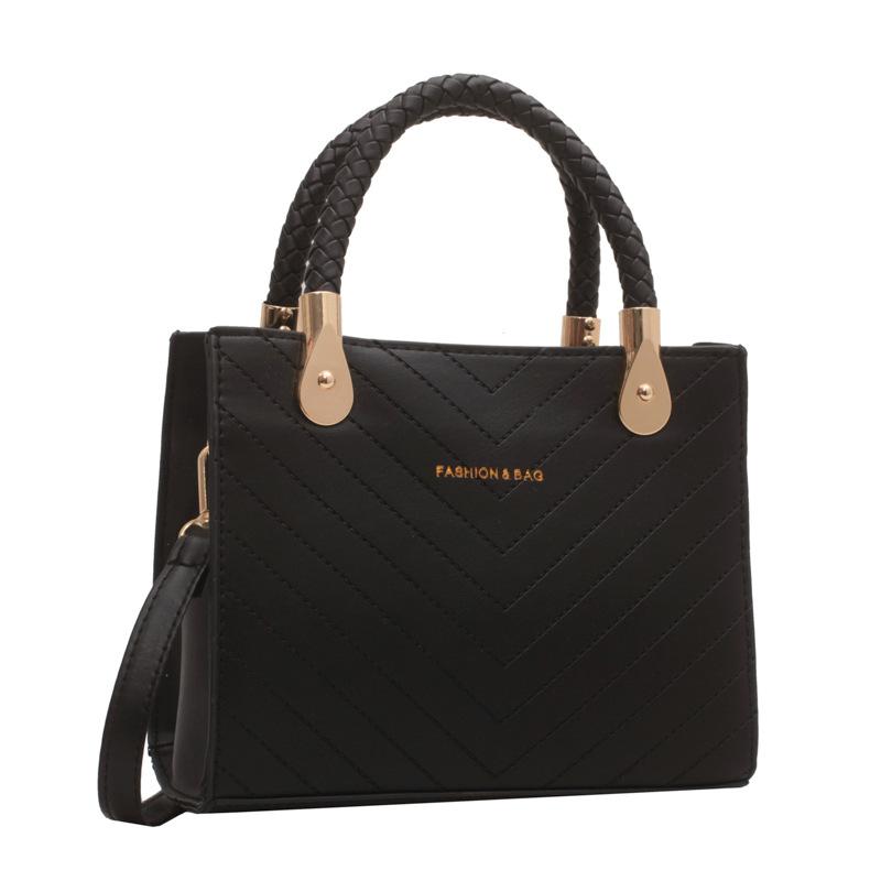 Rhombus Retro Solid Color Portable Women's Bag 2025 Summer New Trendy Fashion Simple Shoulder Crossbody Small Square Bag