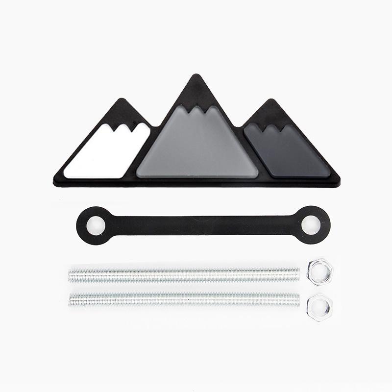 Three-Color Snow Mountain Emblem Sticker for Toyota 4Runner, Tacoma, Tundra Center Mesh Grille