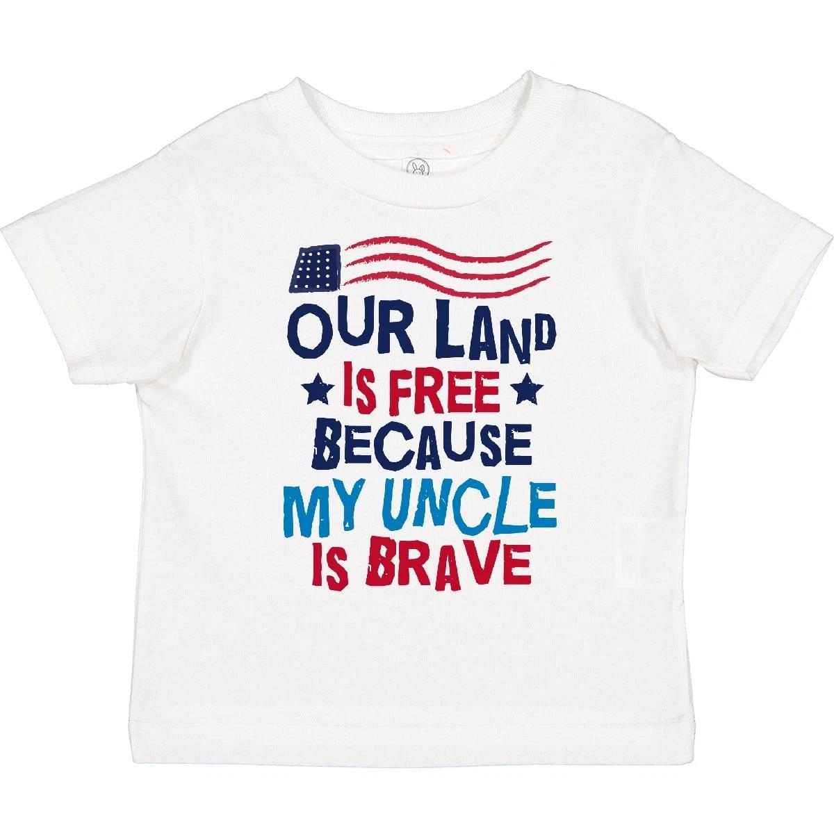 Inktastic Military Uncle Proud Nephew Freedom Toddler T-Shirt Service Armed Day 100
