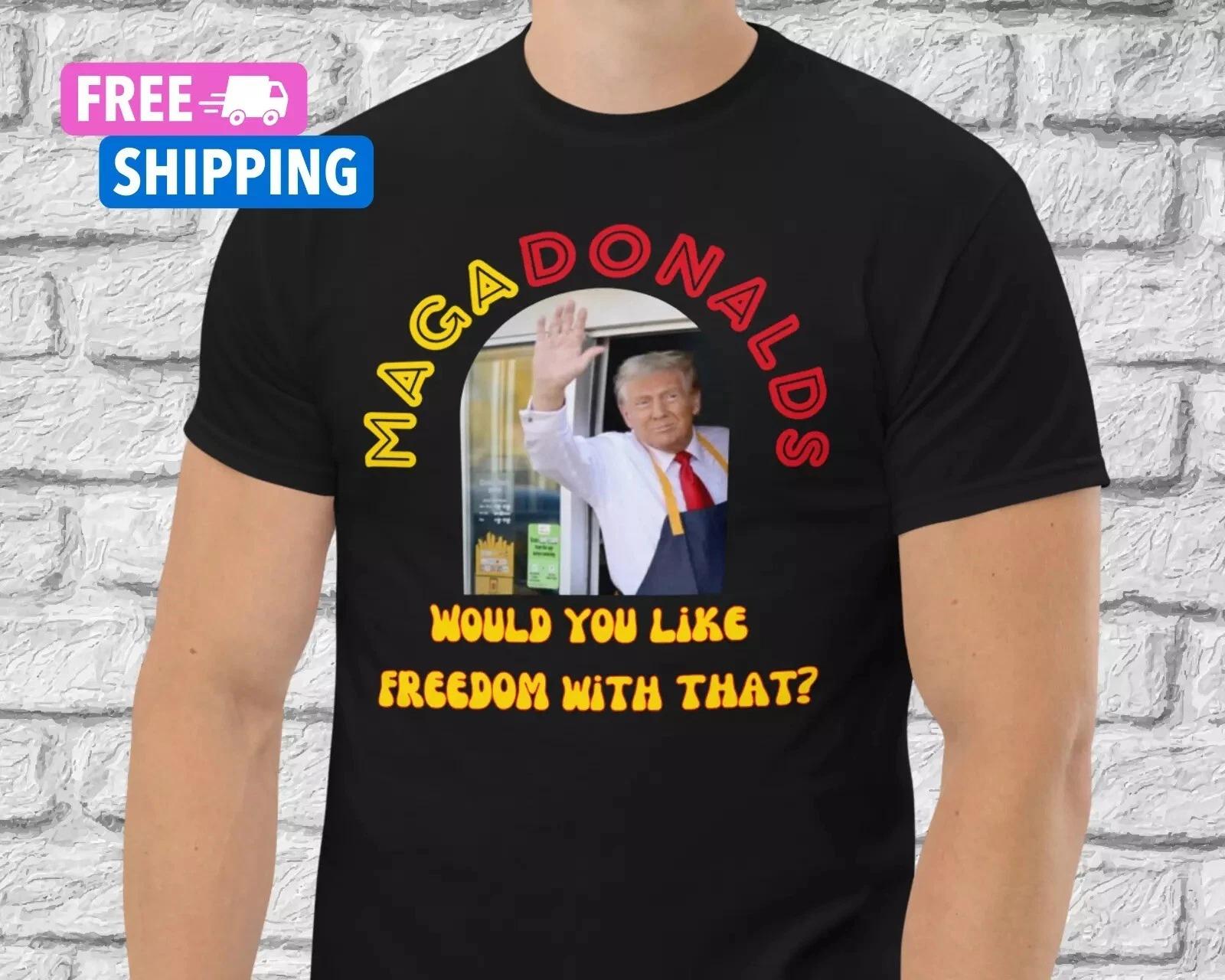 NEW McDonalds Trump Shirt Trump 2024 Funny Trump PA Drive Thru Trump Vance 2024 M