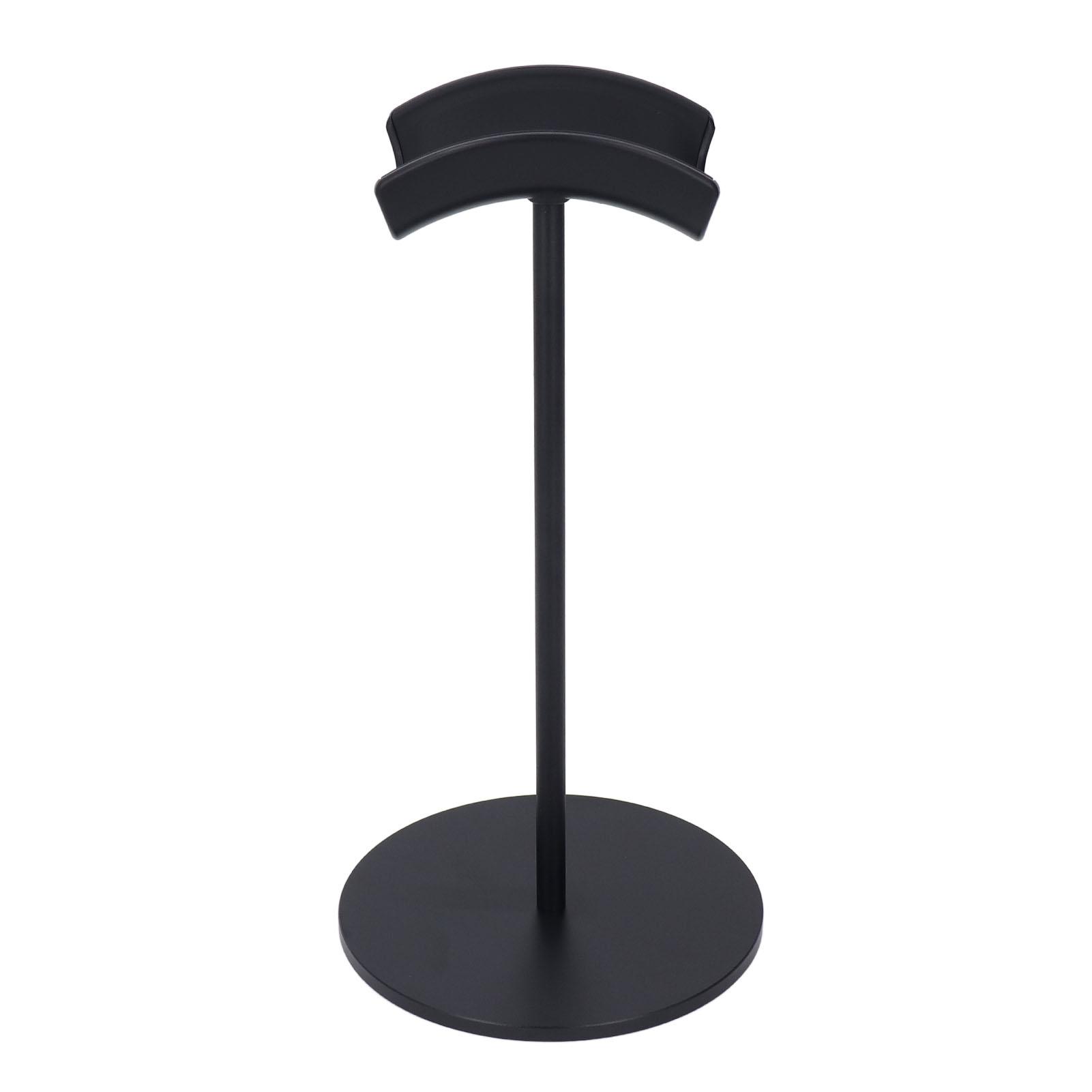 Headphone Stand Arched Detachable Stable Base Black Aluminium Alloy Headset Holder for Homes Office Bedroom Studio