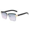 Rimless Luxury Sunglasses Square Women Inspired Multi Tinted Fashion Shades UV400 Vintage Glasses EMA