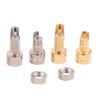 1/2Pcs Universal Female Pin Socket MMCX Pure Copper Gold Plated Built-in Hreaded Nut Holder Headphone Plug