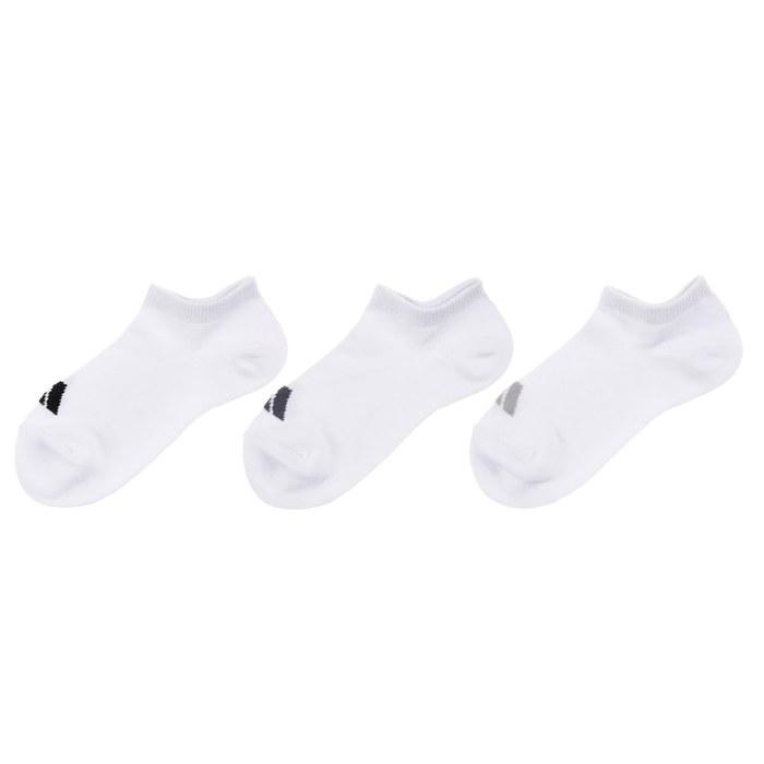 adidas Solid Color One-Point Crew Socks 3-Pair Set, Odor Control, Reinforced Heel & Toe, 23.0-25.0 Cm