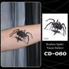 5Pcs Waterproof Temporary Tattoo Stickers For Halloween Body Decor Spider Fake Tattoo For Women Men Hand Neck Cosplay Makeup