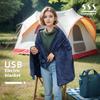 Outdoor Powerbank Heizwolledecke Büro Mittagspause Siesta Samt Warmer Heizschal Elektrische Decke