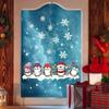 1pc Christmas Tree Branch Owl Penguin Snowflake Electrostatic Sticker Window Flim Creative Minimalist Home Decorations