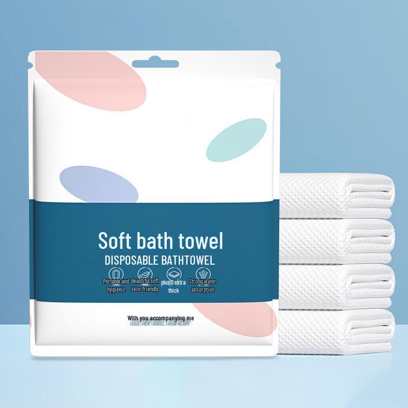 Compressed Pure Cotton Travel Face Towel: Disposable, Thickened, Enlarged, Individually Packaged for Bath & Hotel.