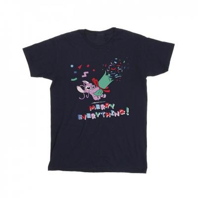 Mens Lilo And Stitch Angel Merry Everything T-Shirt