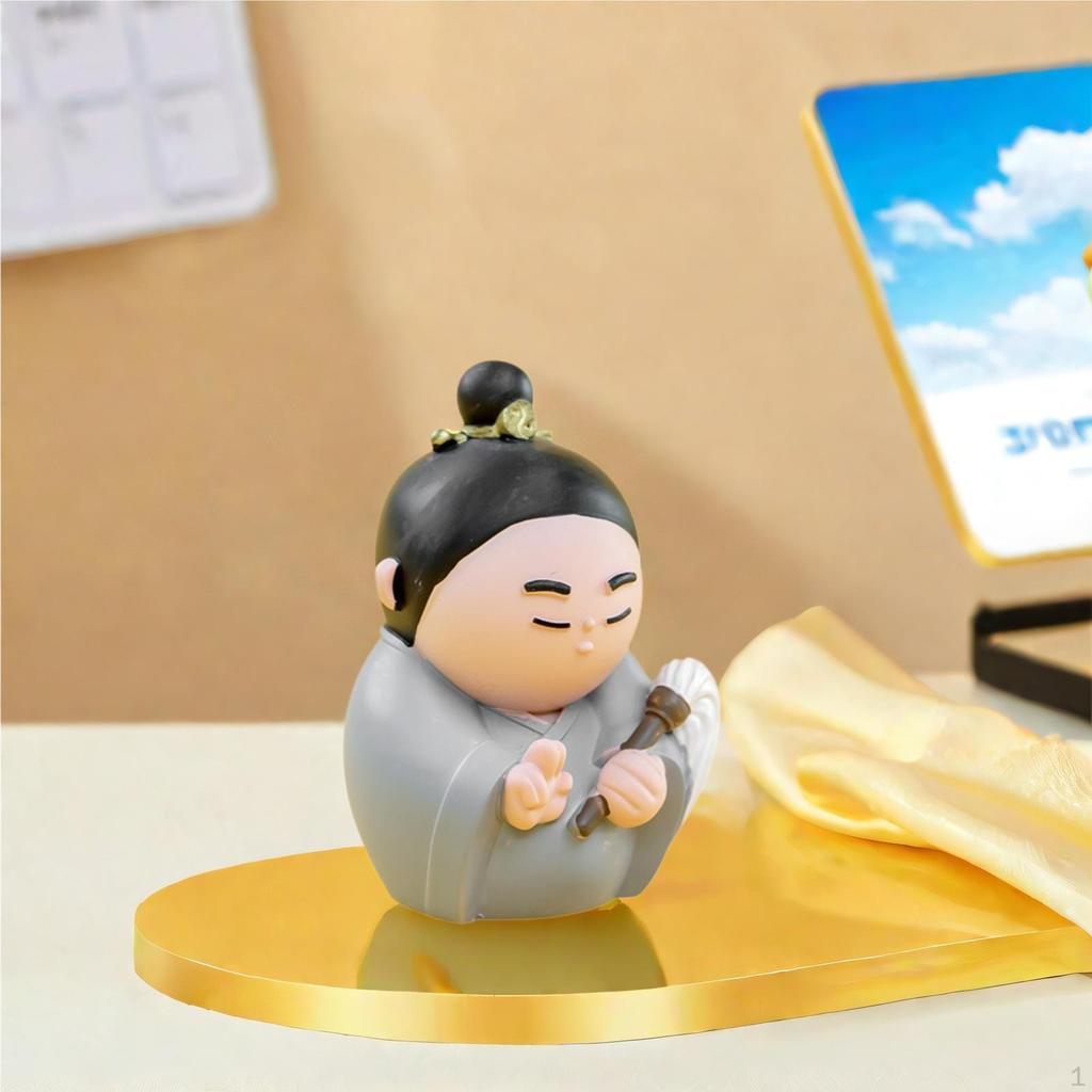 Chinese God Figure Miniature Decoration Year Figurine Desktop Ornament for Party Favors