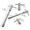 1pc Adjustable T-Handle Ratchet Tap Reamer Hand Manual Holder Wrench M3-M8 M5-M12 Hand Tap Wrench Thread Tapping Tool