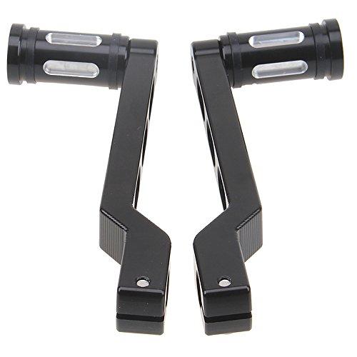 HANSWD for Harley Motorcycle Rearsets CNC Shifter Lever Pedal (Black)