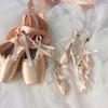 1PC ballet shoes exquisite and cute pendant mini cute simulation shoe shape keychain mini