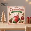 Christmas Party Favors Snowman Countdown Calendar, 24-Day Acrylic Ornament Set with Winter Collectible Holiday Toys Figures, Tree Hanging Decor, Gift