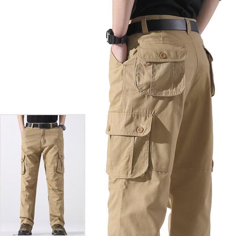 Overalls Men's Outdoor Multi-pocket Functional Casual Pants Men's Work Wear-resistant and Dirt-resistant Labor Insurance Pants