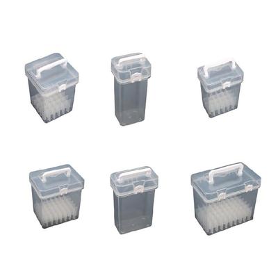 Portable Plastic Art Supply Organiser with Handle Multi Compartment Marker Storage Box For Neat Desktop Arrangement