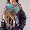 Christmas Long Plaids Blanket 245cm Oversized Winter Fall Warm Scarf Tartan Scarves Wrap Shawl Classical Tassels