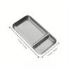 1pc Stainless Steel Food Tray Fruit Snack Serving Plates Tableware Dumpling French Fries Dishes Kitchen Restaurant Utensils