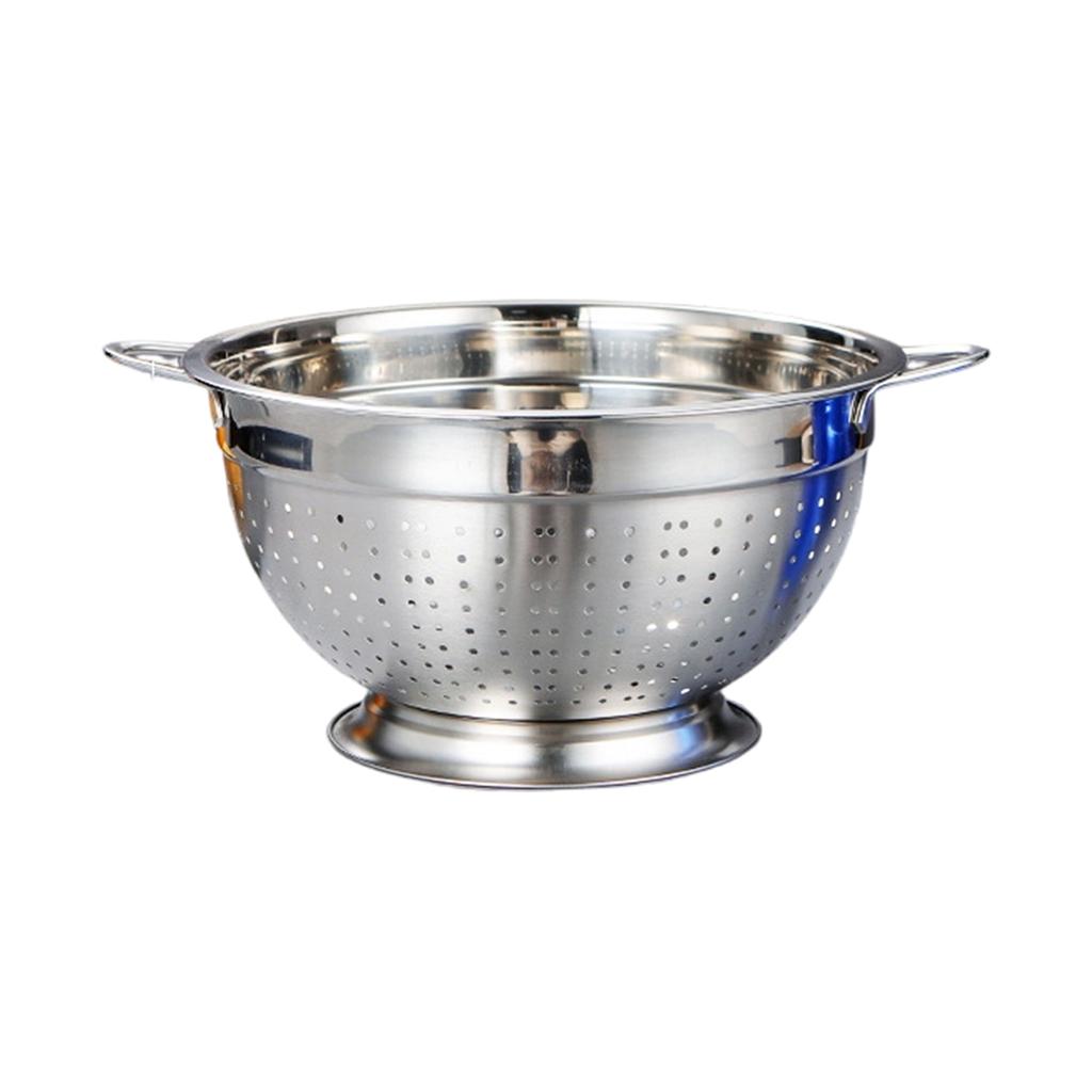 Stainless Steel Kitchen Colander Large Capacity Multi Purpose Strainer Bowl for Washing Fruits Vegetables Pasta Rice Salad