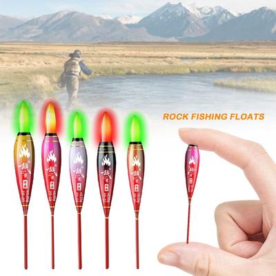 1PC Electronic Green Light Rock Fishing Led Light Float Green Light Eye-catching Slip Drift Tube Indicator Light Float Bobbers