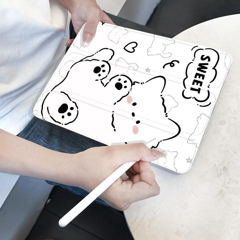 Line Cat Ipad Sleeve for IPad Air 5 Air 4 10.9 Pro 11 2nd 3rd 4th Ipad Mini6 8.3 Air 2/3 10.5 10.2 7th 8th 9th Gen 10th Funda
