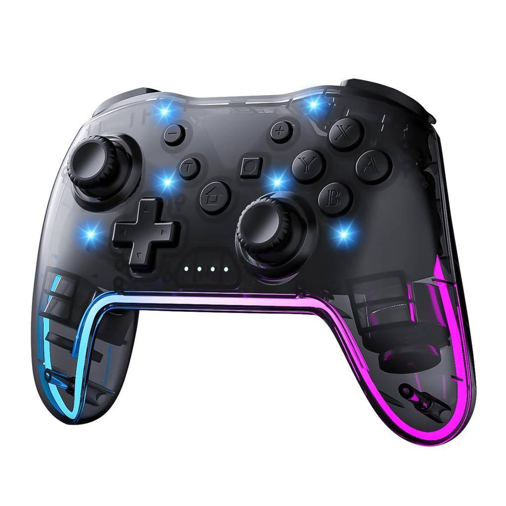 Twylyte Switch Wireless Pro Kompatibel mit RGB Turbo Vibration Ergonomischer Lange Spielzeit Controller, Controller, Switch/Switch Lite/Switch OLED,