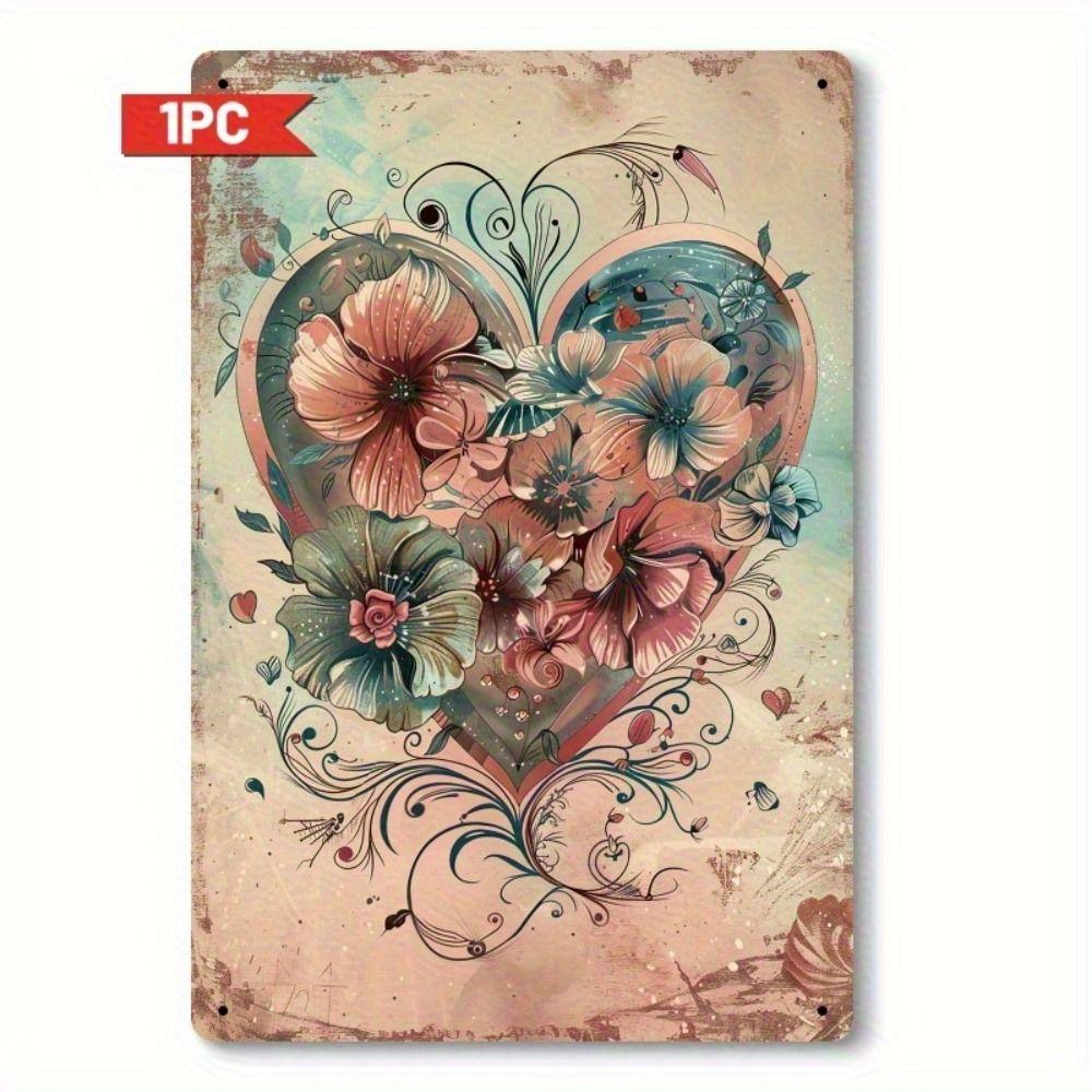 Vintage Metal Tin Sign Easter Bunny with Eggs Wall Decor Home Kitchen 20x30cm