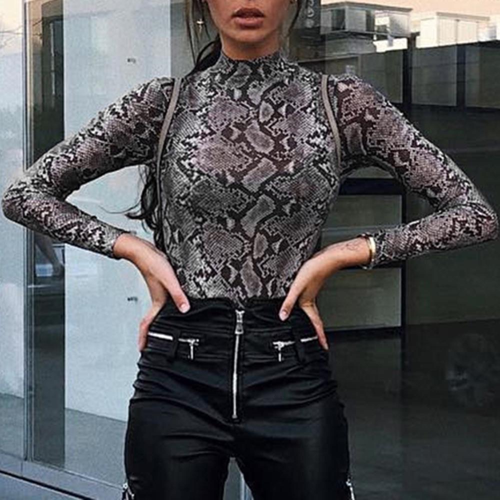 snake print turtleneck