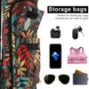 Portable 72cm Yoga Mat Bag with Adjustable Shoulder Strap and Storage Pocket Women Sports Gym Mat Bag Print Backpack Carrier Bag